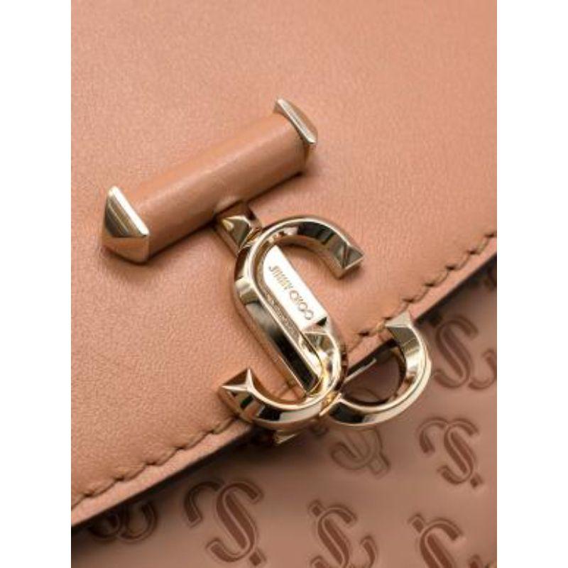 Tan embossed leather Varene crossbody bag For Sale 3