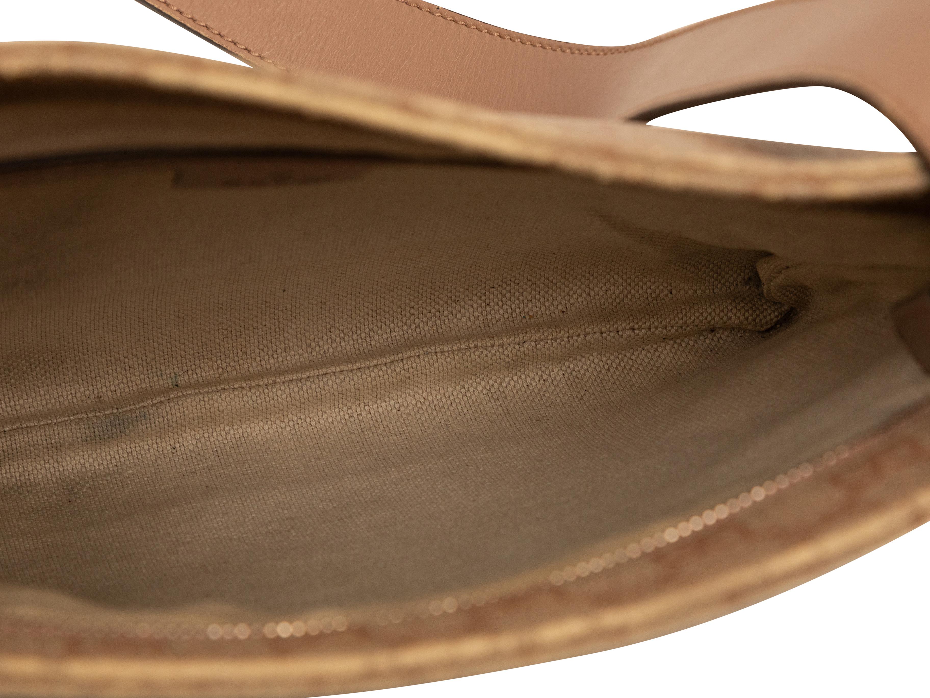 Brown Tan Gucci GG Supreme Crossbody Bag For Sale