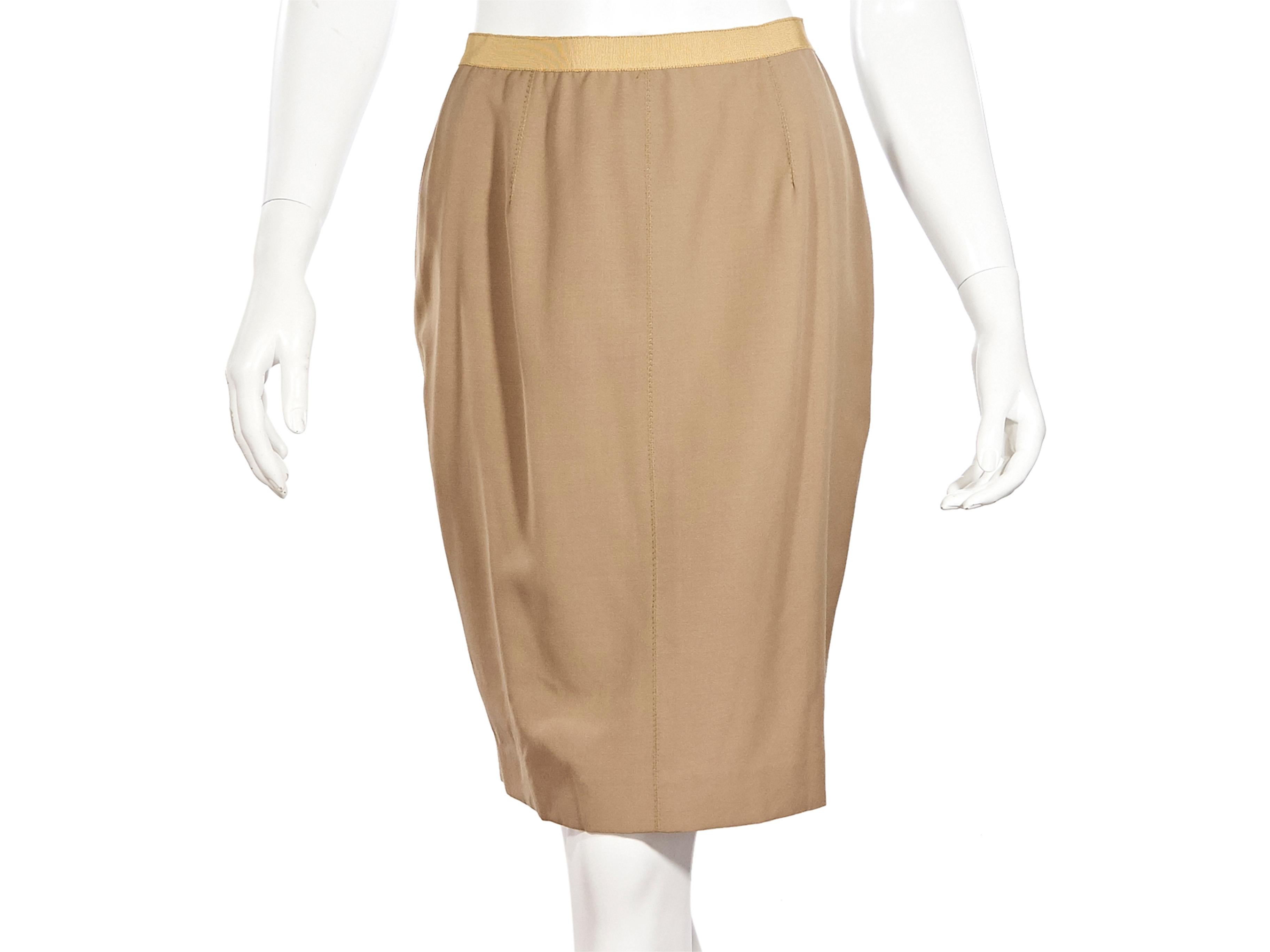 Brown Tan Jean Paul Gaultier Femme Skirt Suit Set