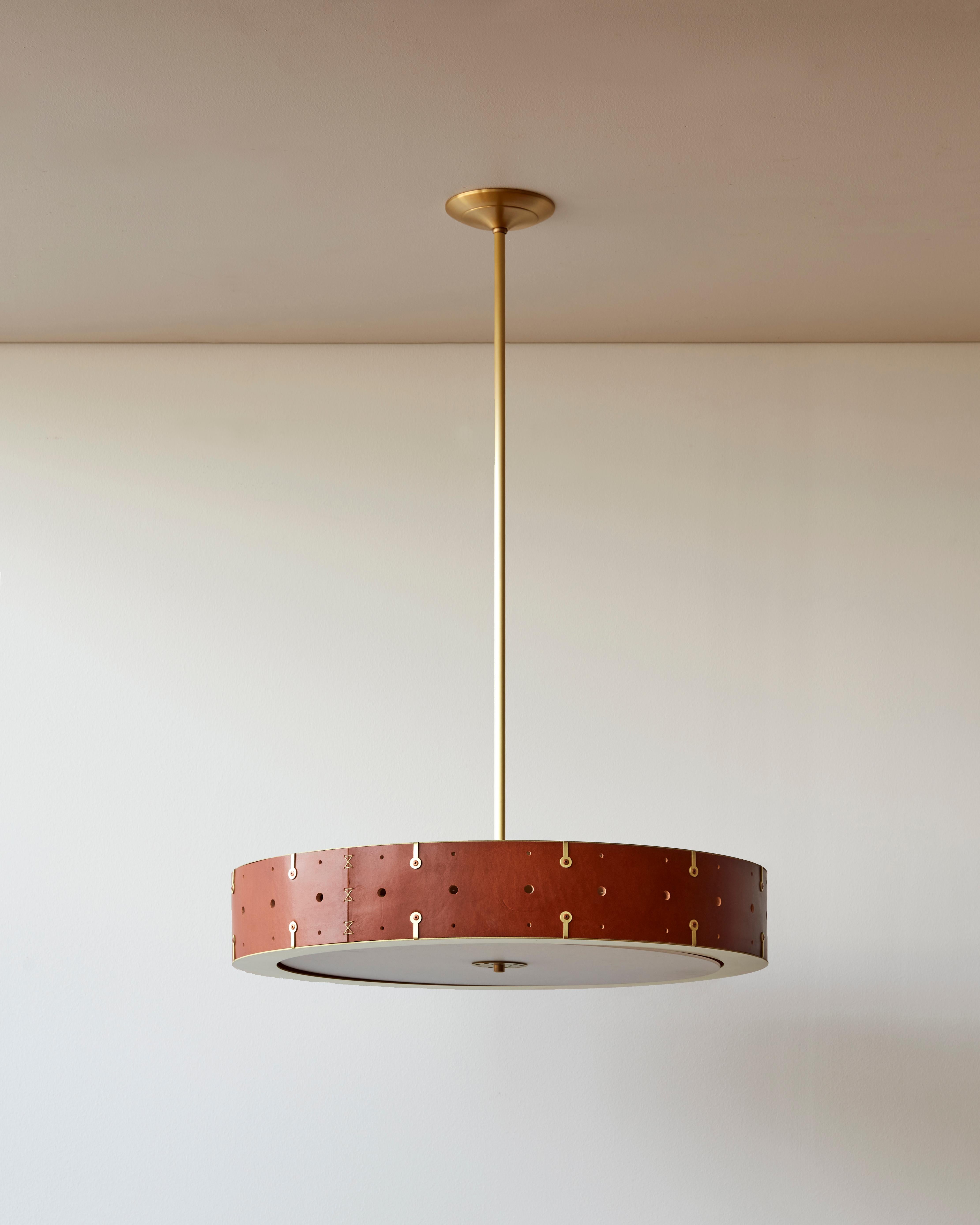 leather ceiling light