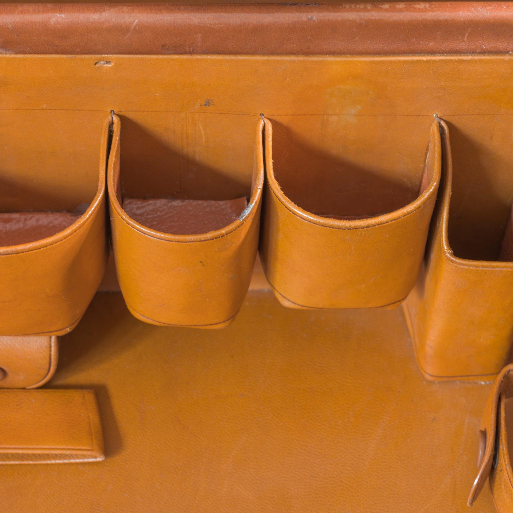 Tan Leather Case, circa 1910 For Sale 5