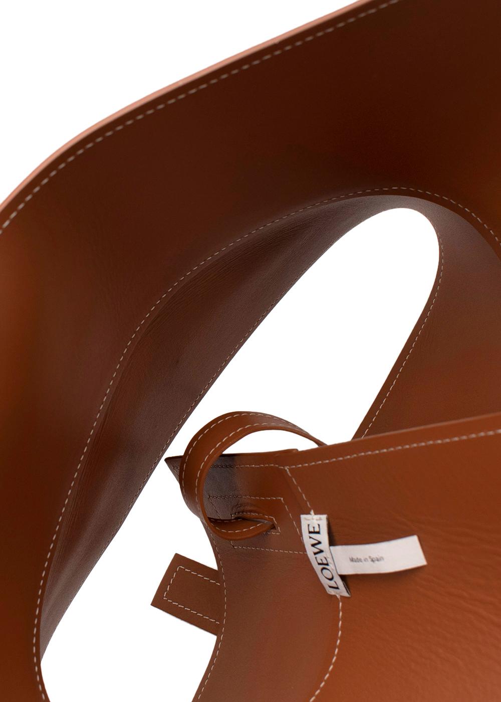 Tan Leather Obi Belt For Sale 4