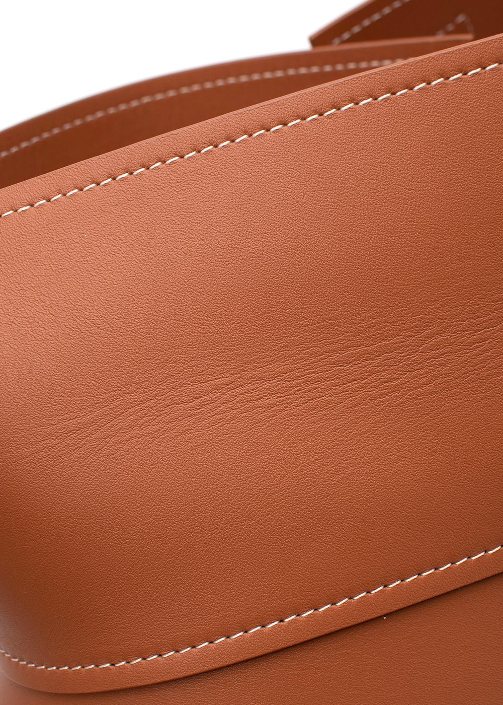 Women's Tan Leather Obi Belt For Sale