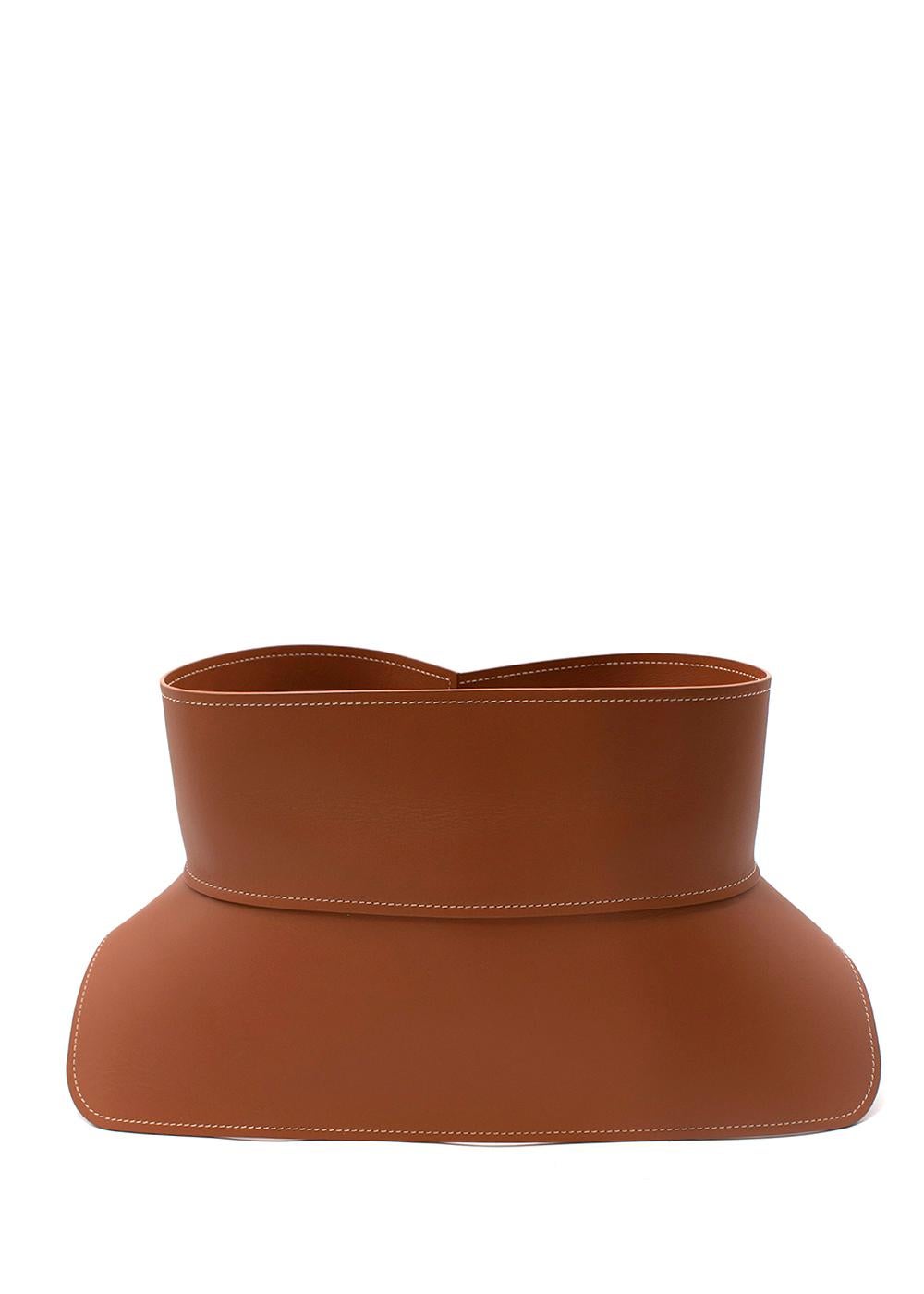 Tan Leather Obi Belt For Sale 1