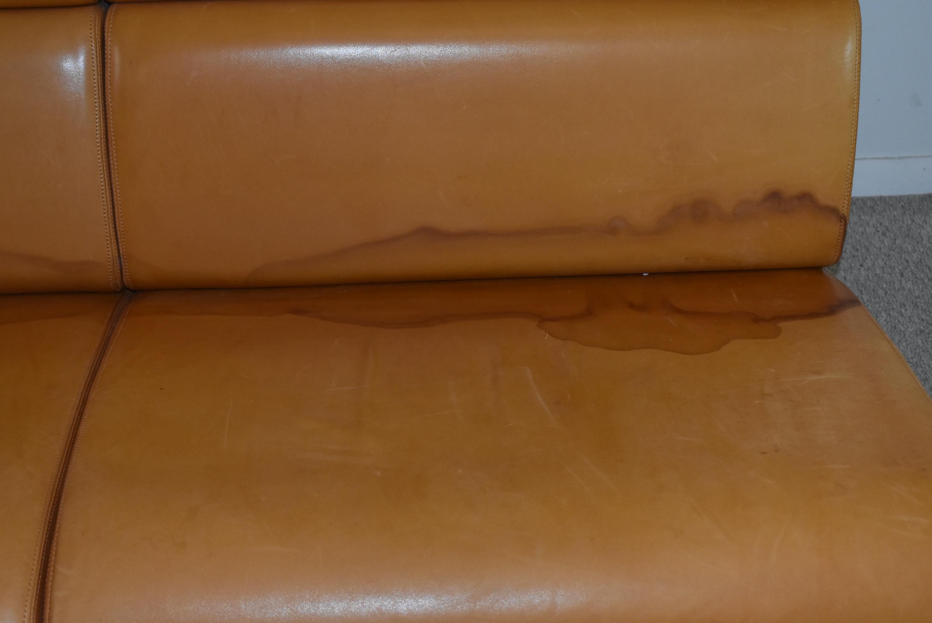 Canapé brun clair Richard Schultz pour Knoll Bon état - En vente à Toledo, OH