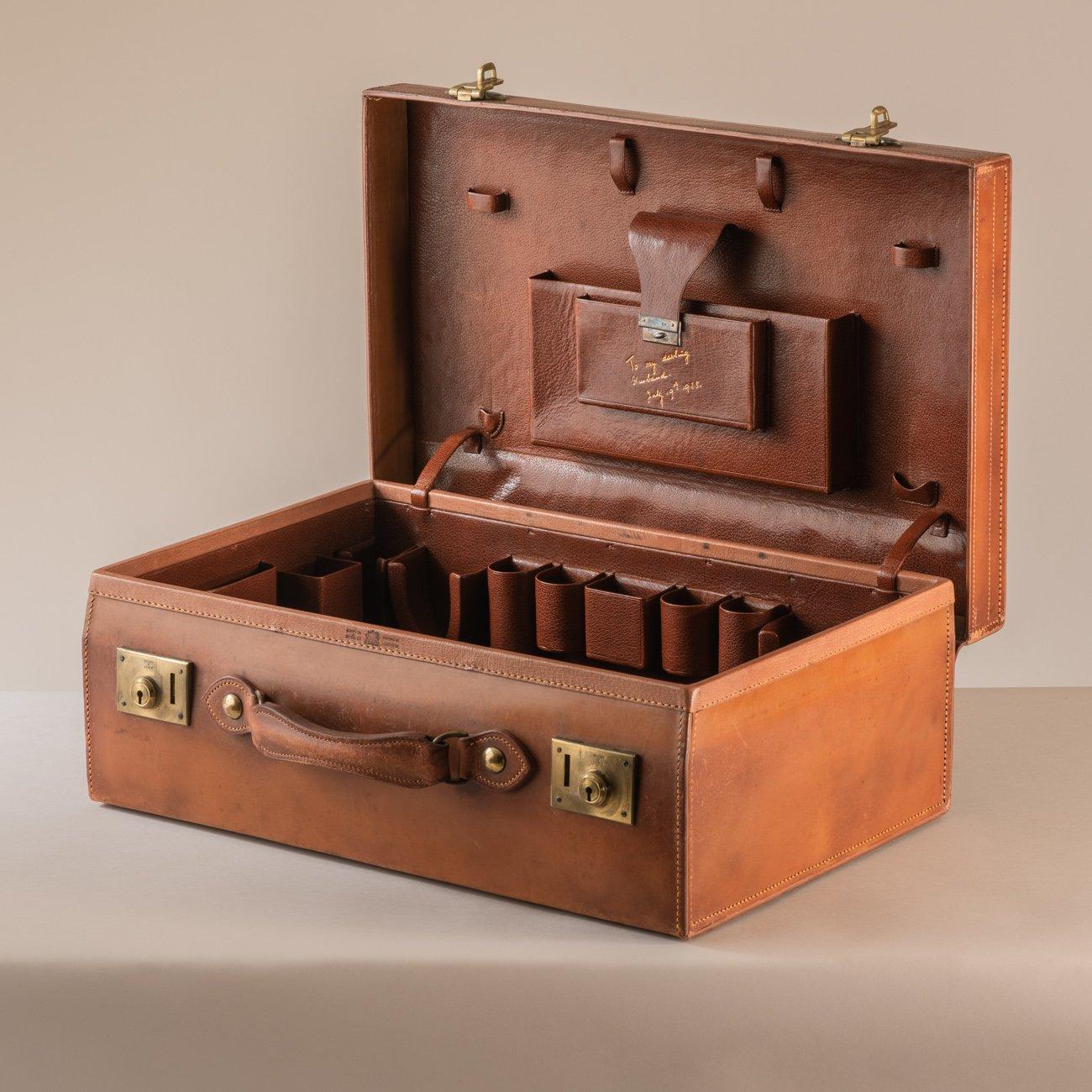 Tan Leather Suitcase, 1927 1