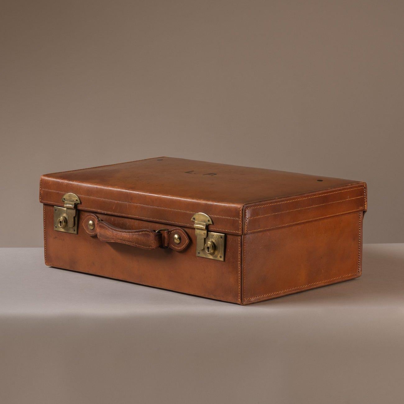 Tan Leather Suitcase, 1927 2