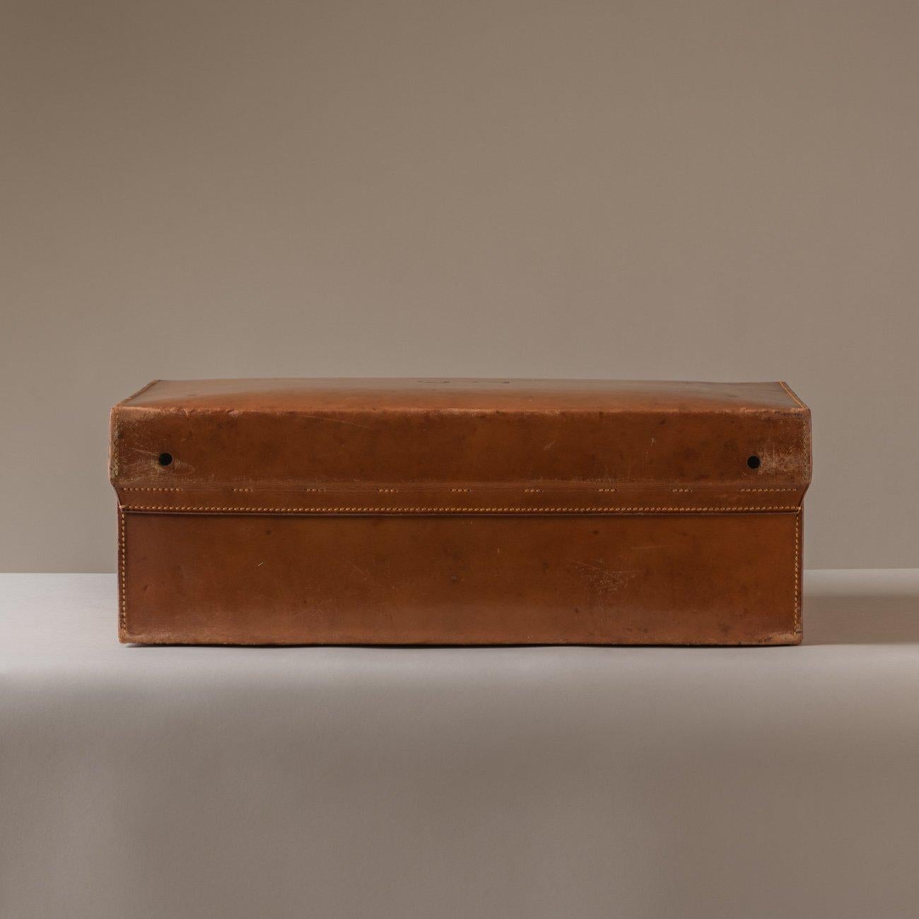 Tan Leather Suitcase, 1927 3