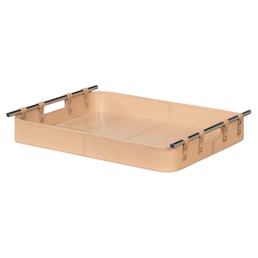 Tan Leather Tray