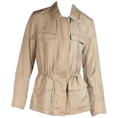 Tan Loro Piana Cotton/Silk-Blend Windbreaker