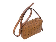 Hellbraune Crossbody-Tasche aus der MCM Heritage Collection