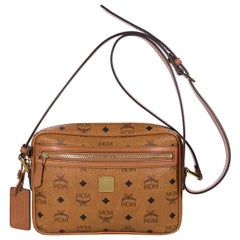 Tan MCM Heritage Collection Crossbody Bag