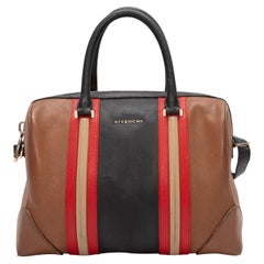 Tan & Multicolor Givenchy Lucrezia Leather Satchel