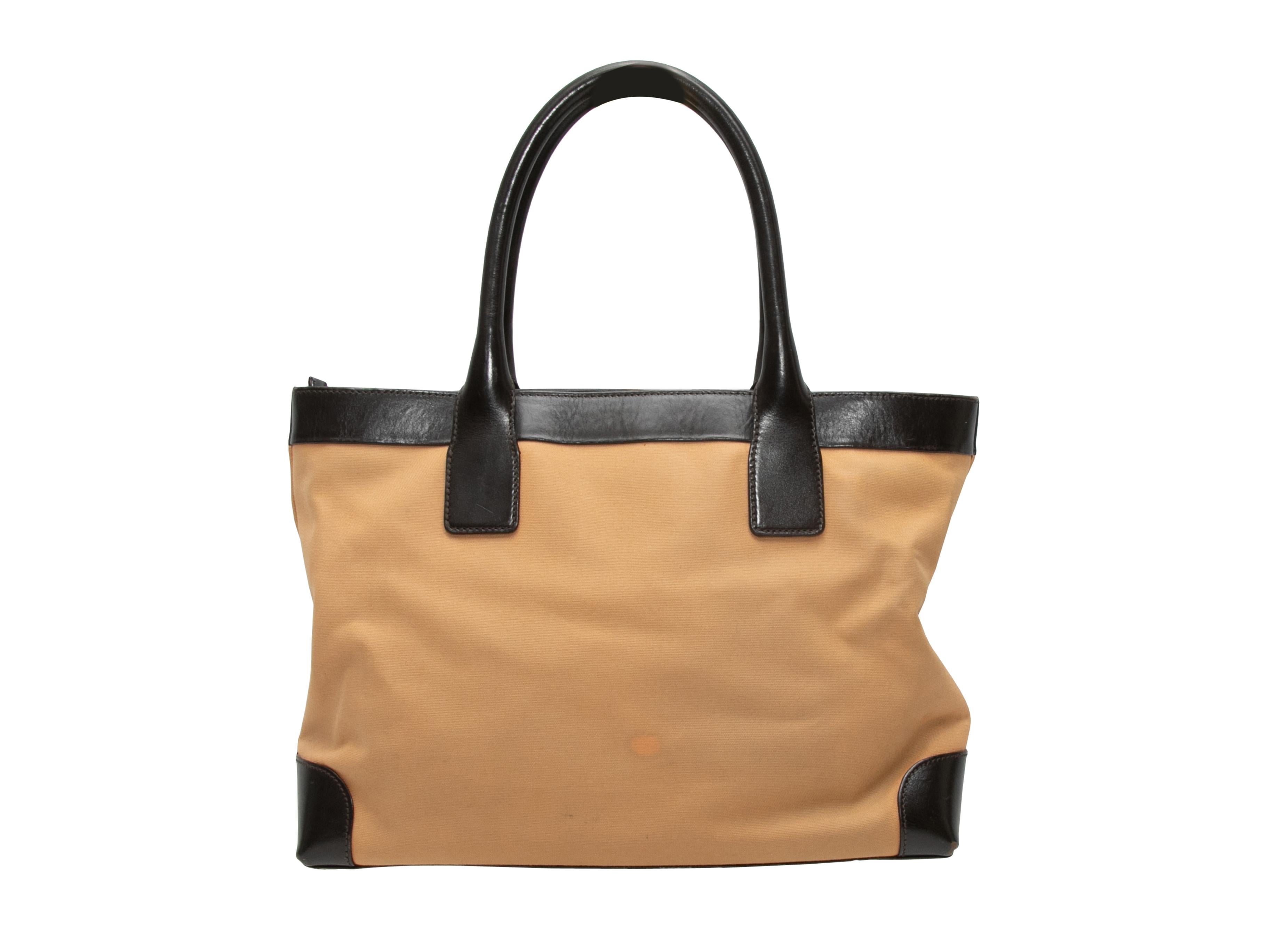Brown Tan & Multicolor Gucci Web Tote Bag For Sale