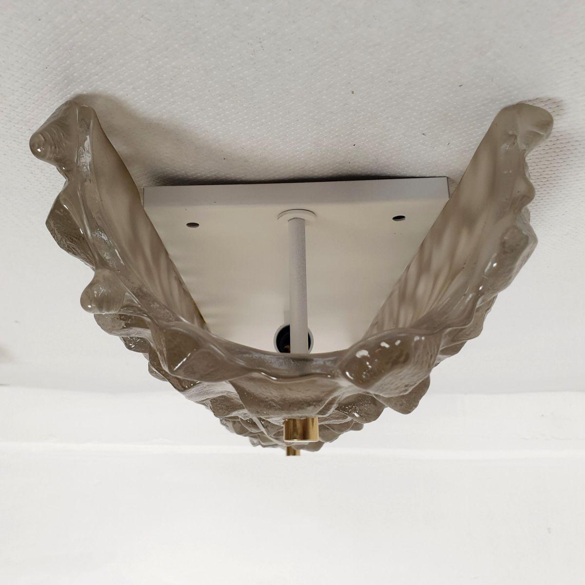 Tan Murano glass sconces, Italy - a pair For Sale 4