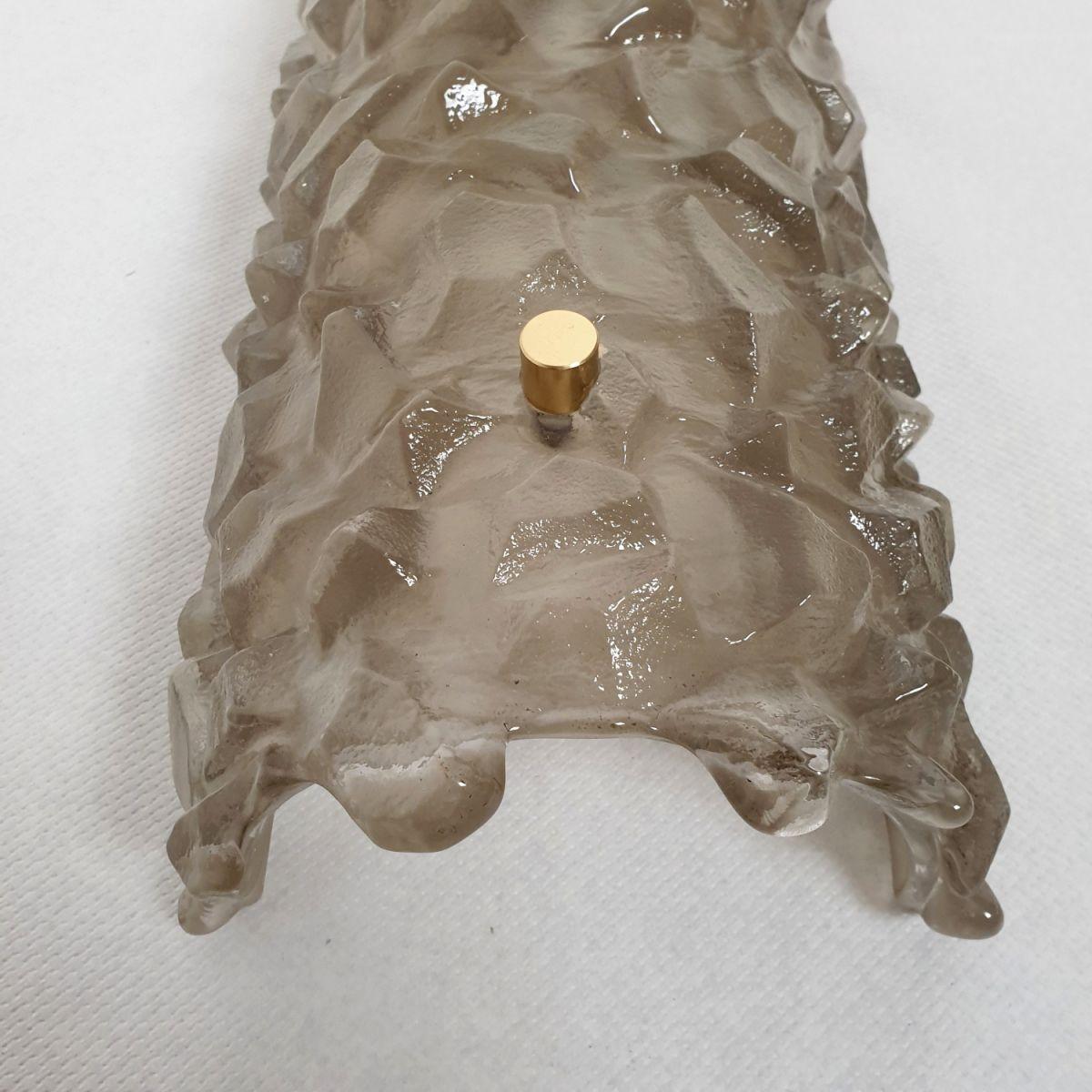 Murano Glass Tan Murano glass sconces, Italy - a pair For Sale