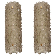Tan Murano glass sconces, Italy - a pair