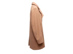 Tan Phillip Lim Wool Double-Breasted Fur-Lined Coat