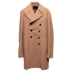 Tan Phillip Lim Wool Double-Breasted Fur-Lined Coat
