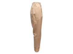 Tan Prada Cotton Chino Pants Size IT 40