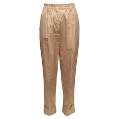 Tan Prada Cotton Chino Pants Size IT 40