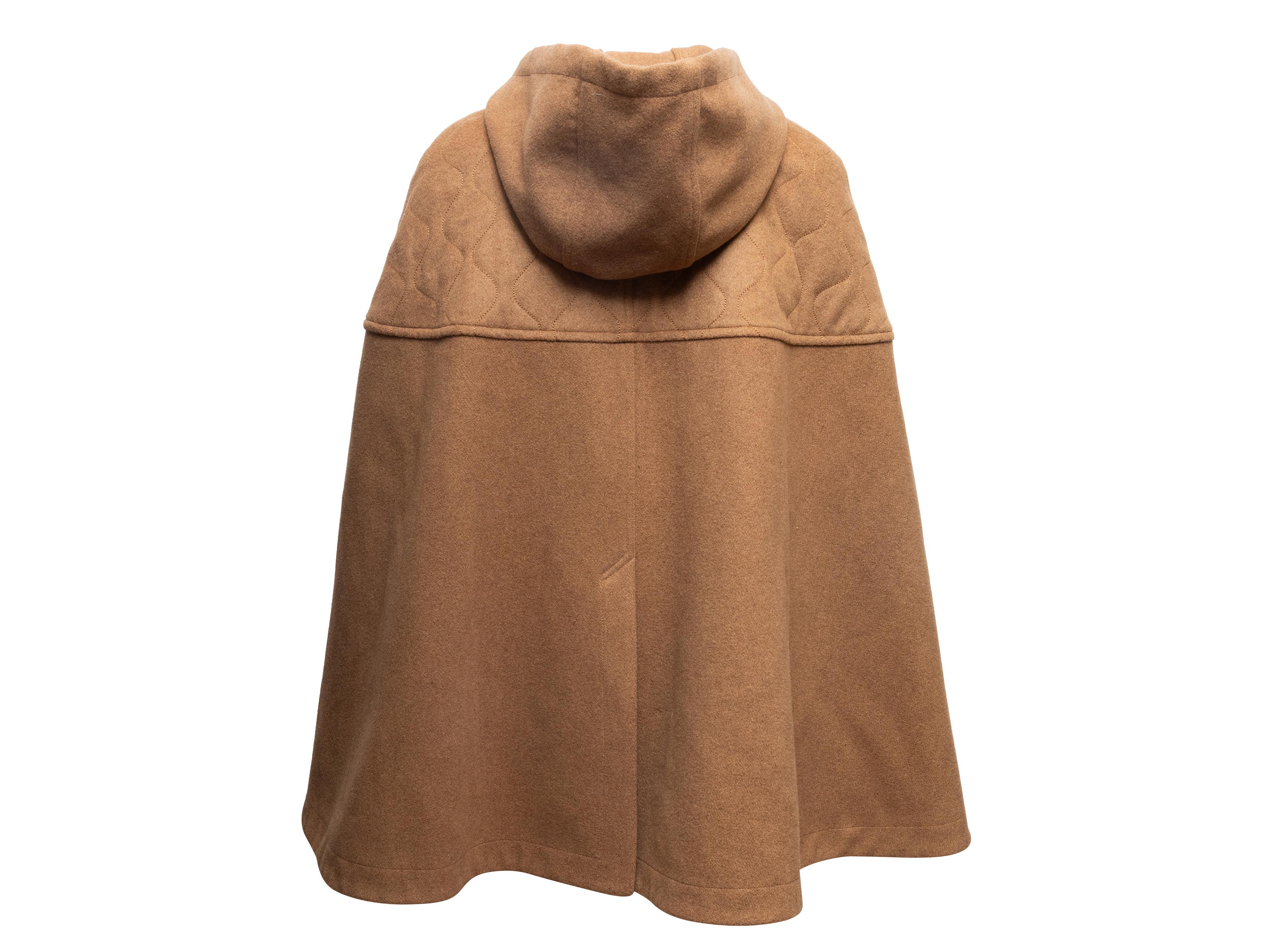 Capo in lana con cappuccio Tan See by Chloe taglia M.L.A. In condizioni buone in vendita a New York, NY