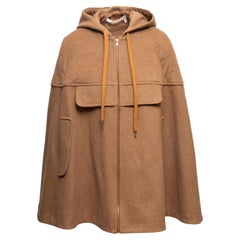 Capa de lana con capucha bronceada See By Chloe Talla M/L