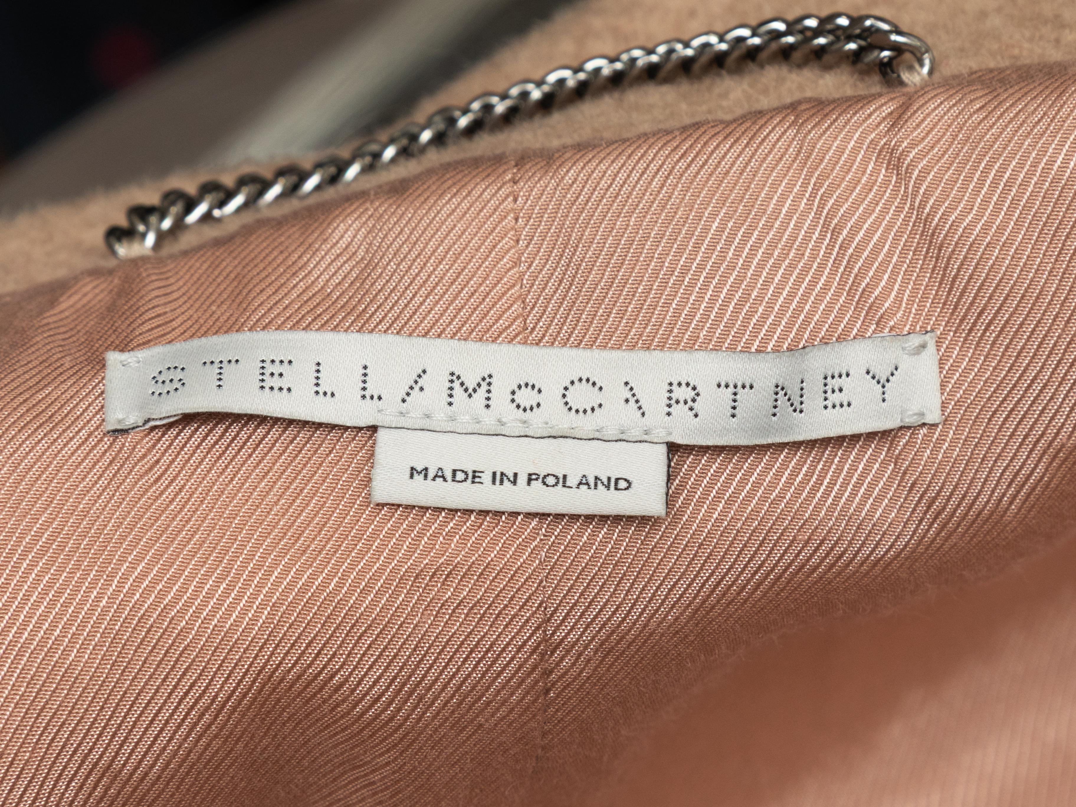 Hellbrauner Stella McCartney Wollmantel im Doppelreiherformat Größe IT 40 Damen im Angebot