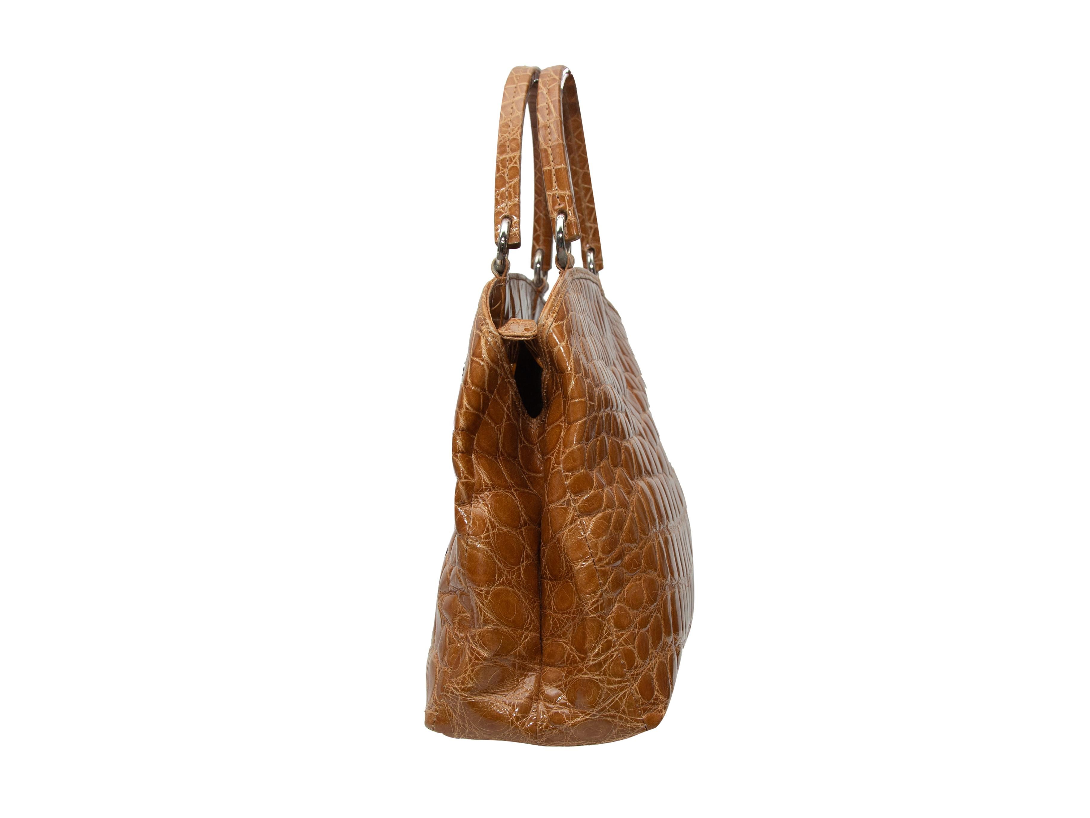 Brown Tan Suarez Alligator Handbag