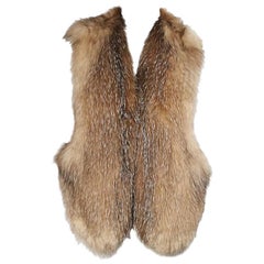 Tan Tamara Mellon Fox Fur Vest