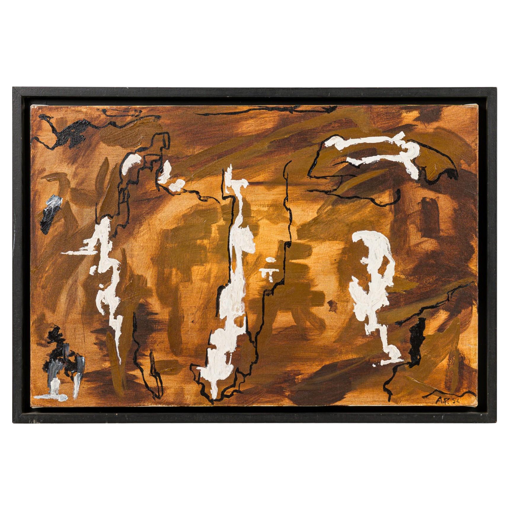 Peinture abstraite Tan to Brown