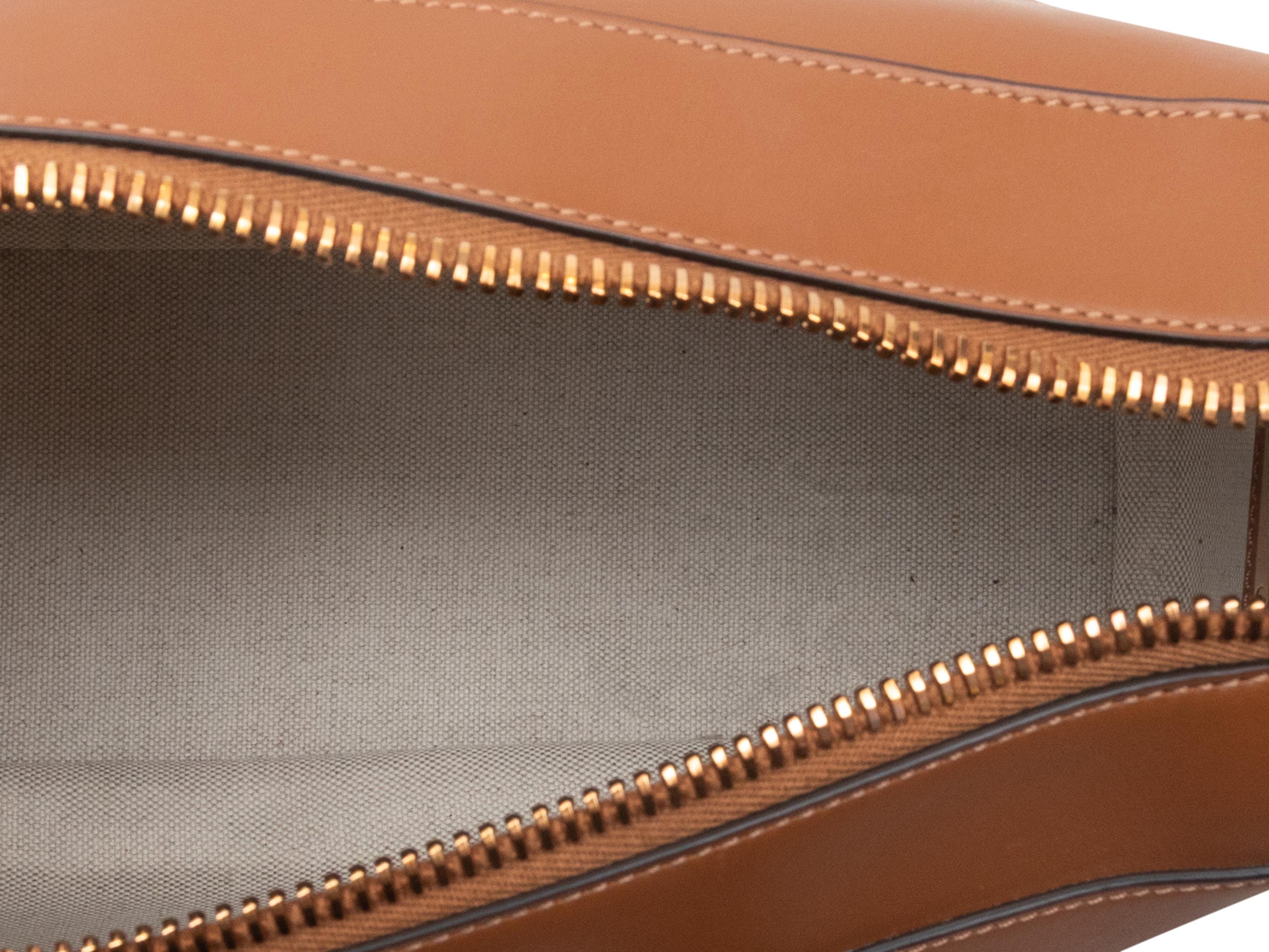 Tan Tod's Small T Case Boston Bag en vente 3