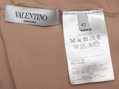 Tan Valentino Silk Dolman Sleeve Blouse Size IT 42