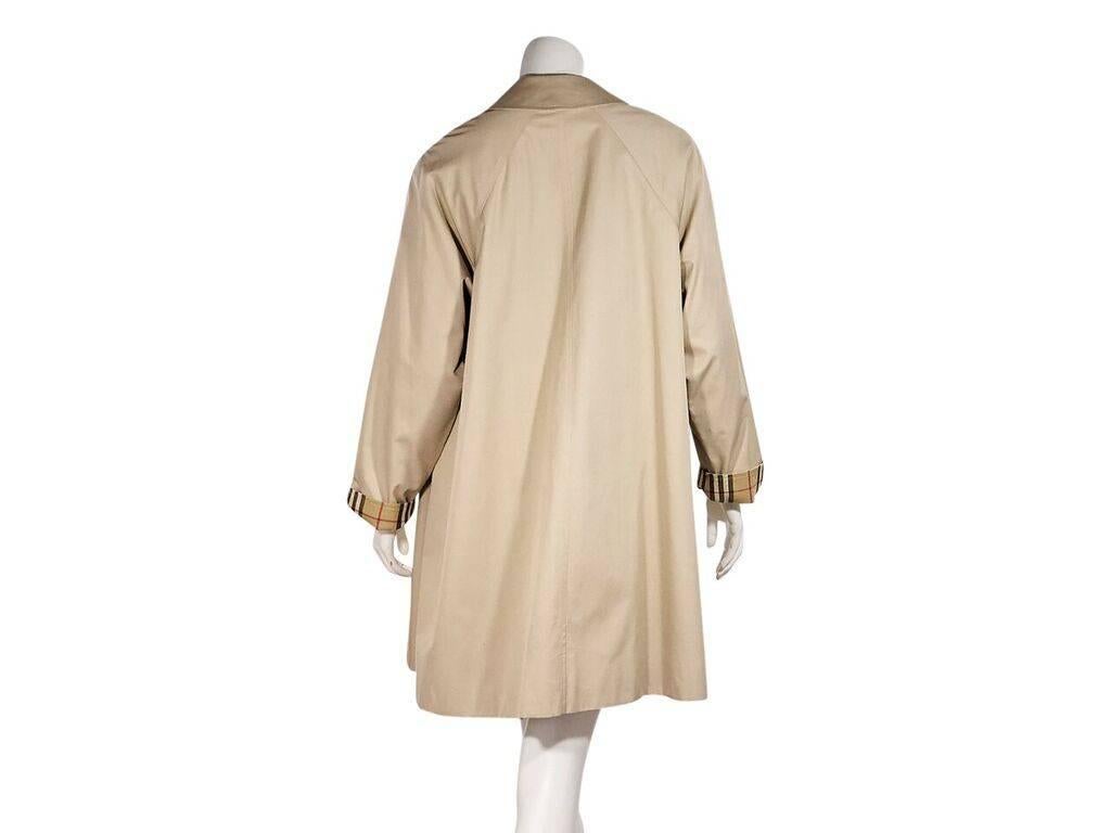 burberry cotton blend trench coat