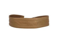 Gucci Tan Leather Wide Belt