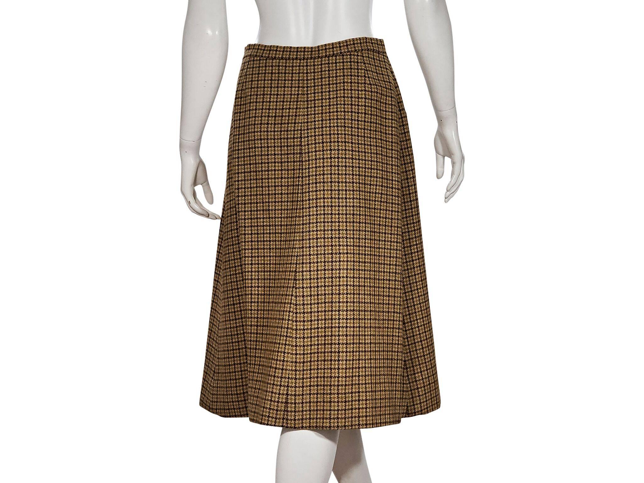 wool a line skirt