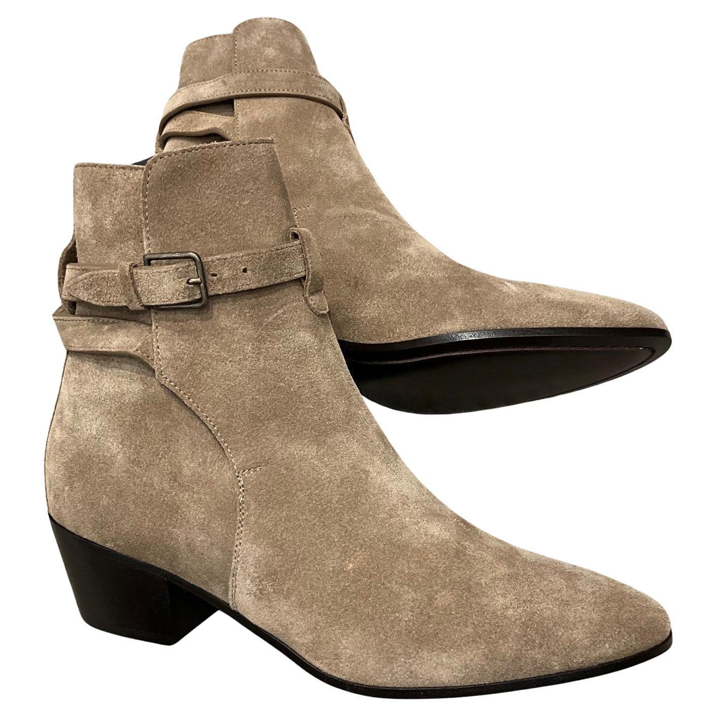 Bootie in pelle scamosciata Yves Saint Laurent &New