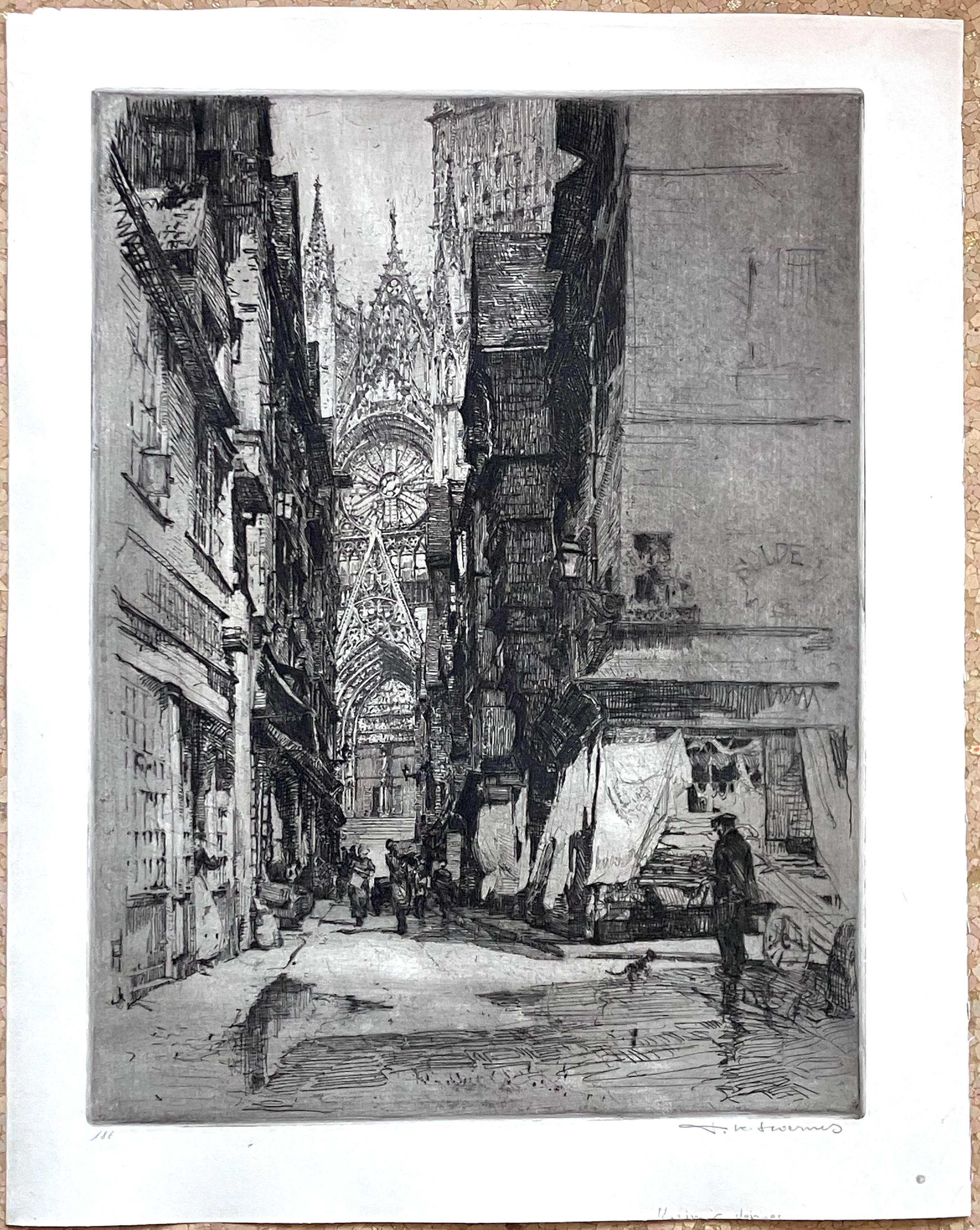 Rouen Cathedral - Print by Tana Kasimir Hoernes