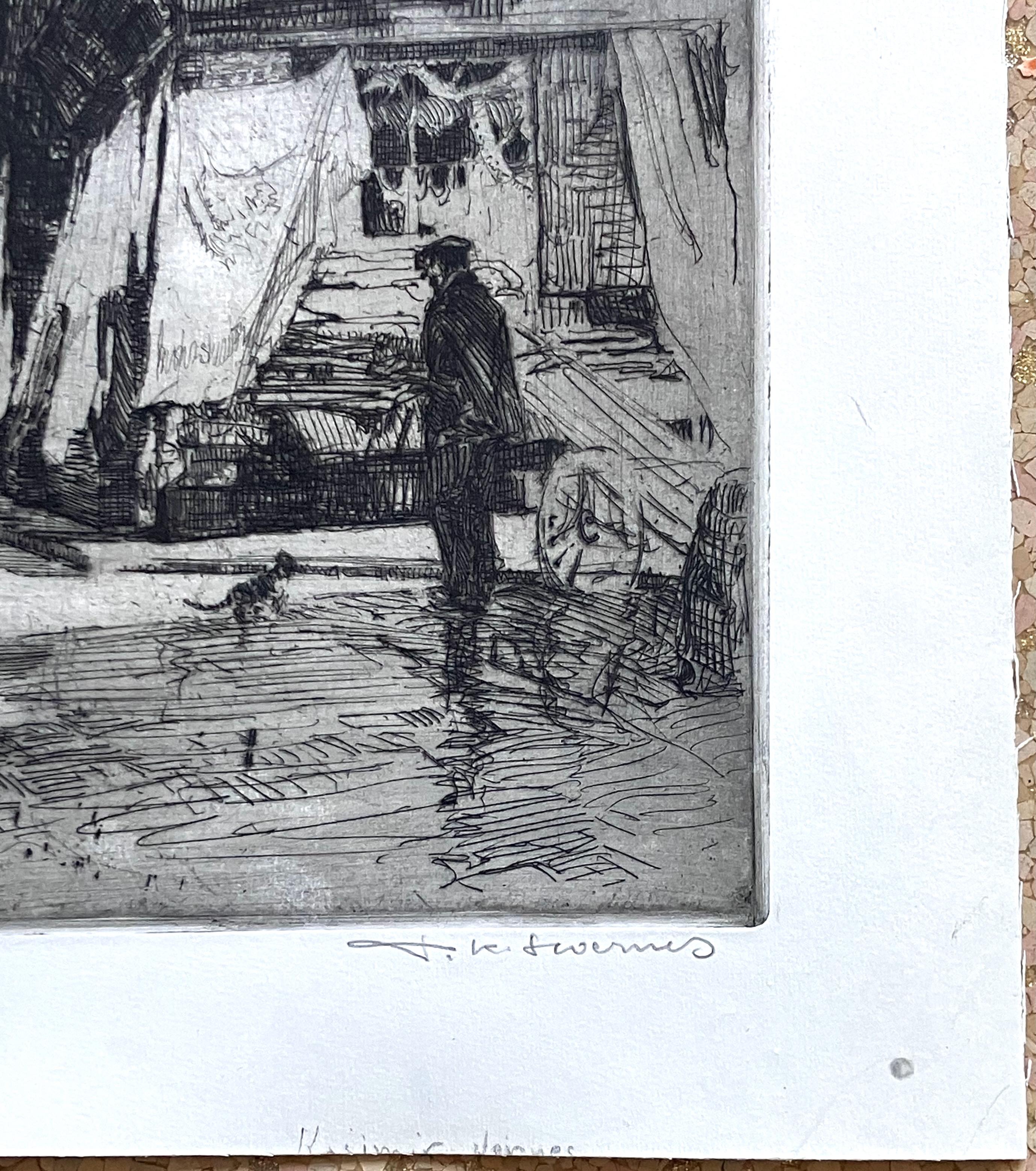 Rouen Cathedral - Realist Print by Tana Kasimir Hoernes