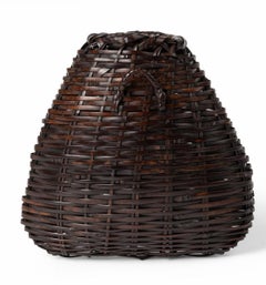 Tanabe Chikuunsai II '1910-2000' Bamboo Hanging Basket, Japan Mid-20th Century