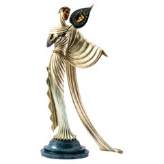 "Tanagra" Sculpture en bronze d'Erté, 1988