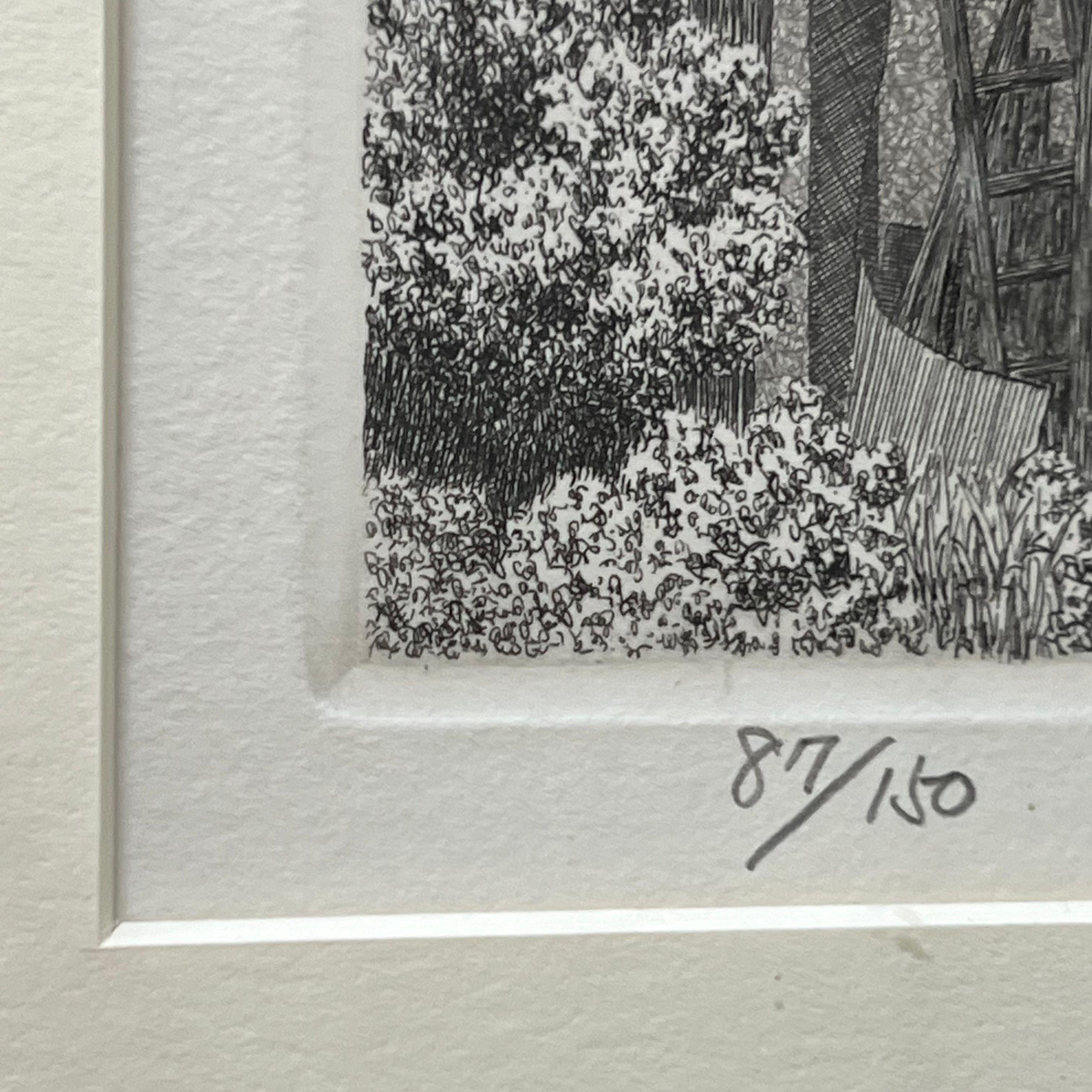 Plexiglass Tanaka Ryohei Etching Japan 1984