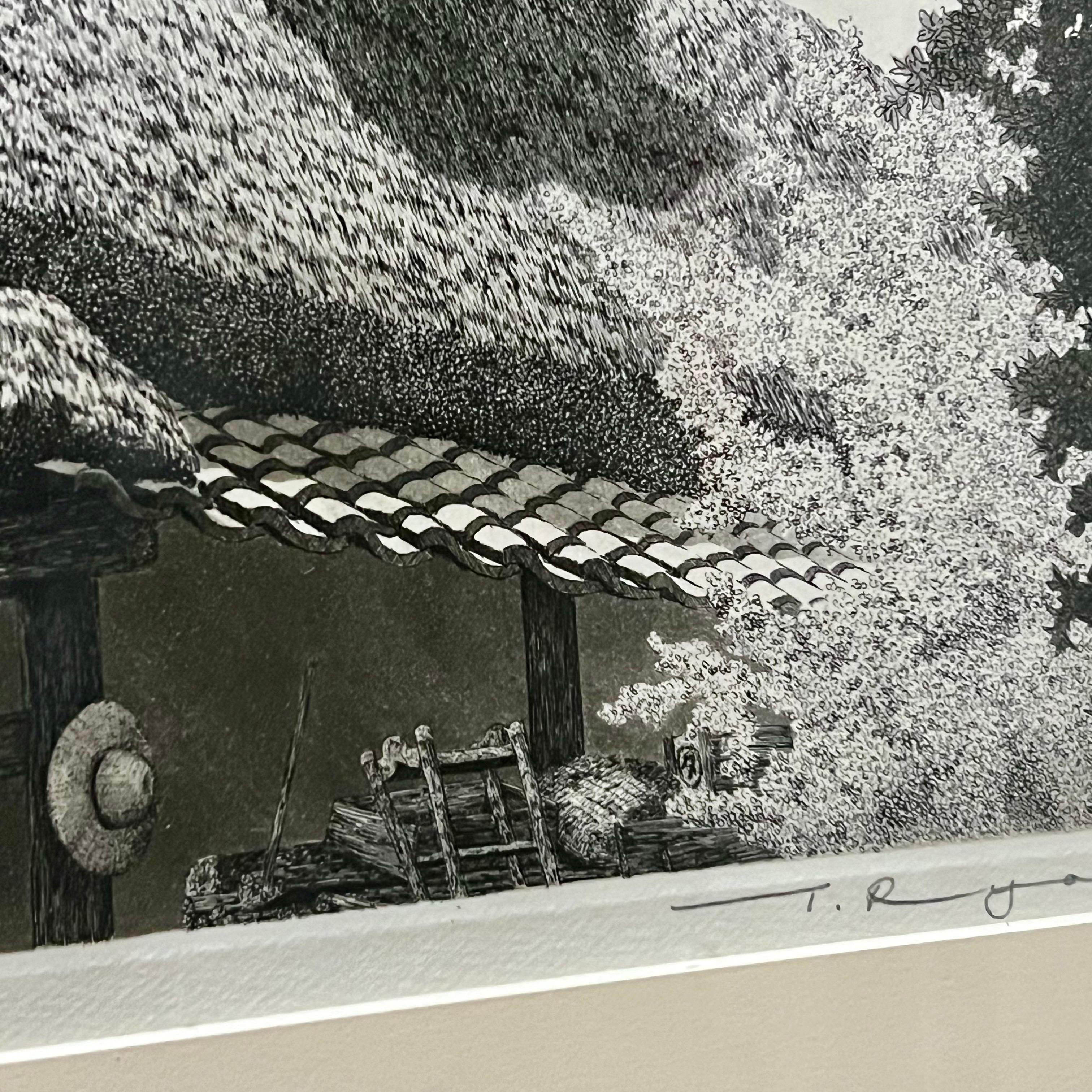 Glass Tanaka Ryohei Etching Japan 1985
