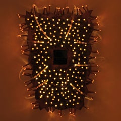 Behind the herbs. Abstract light sculpture