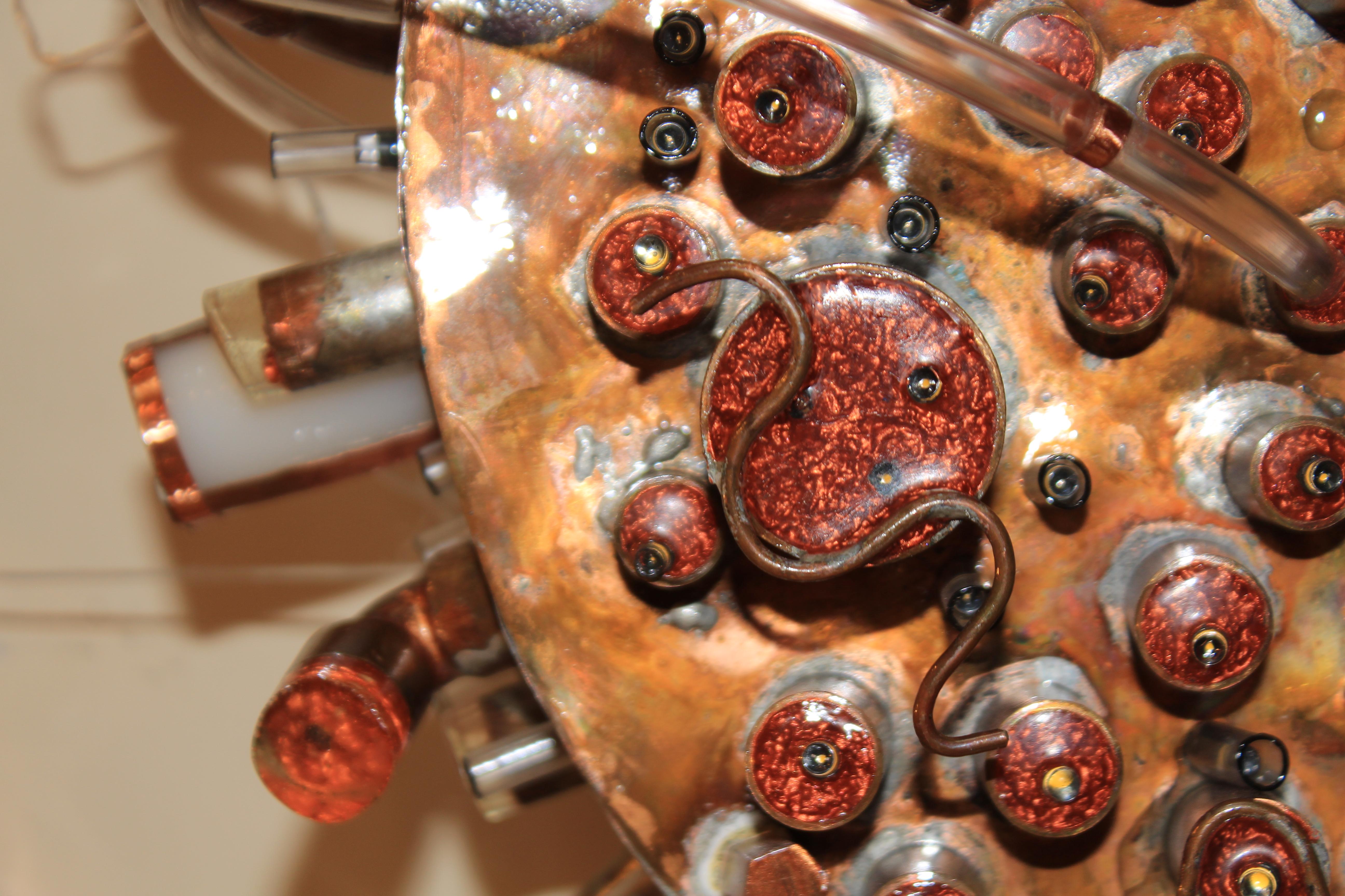 The Solar Eclipse - Brown Abstract Sculpture by Tanbelia