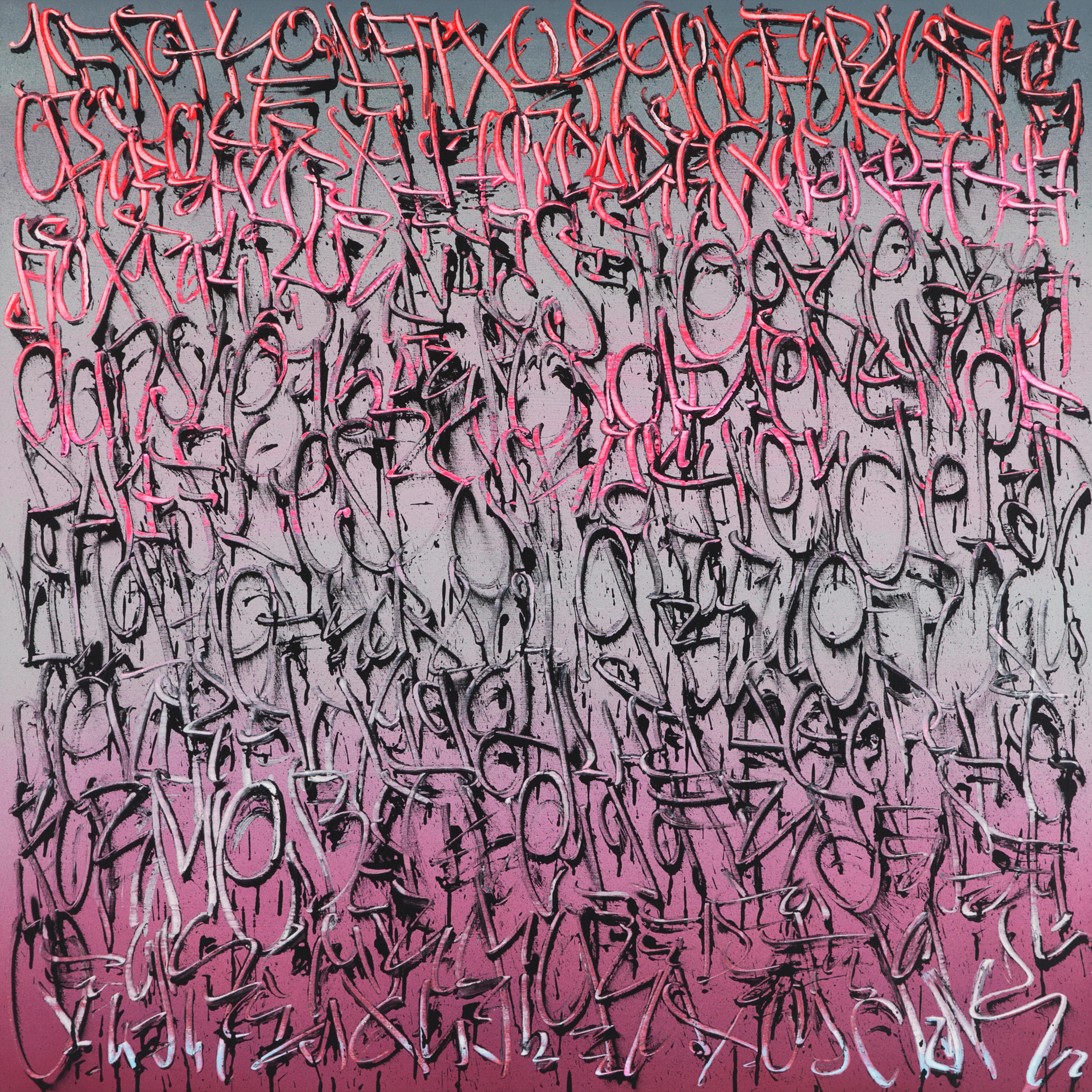 TANC Abstract Painting - "Exploration 13" -- graffiti, street art, urban, spray painting. calligraphy