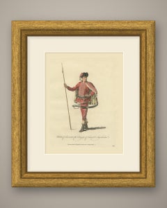 Tancred in Tancred and Sigismunda, Georgian Stage Costume, Jefferys, 1757