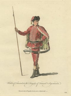 Tancred in Tancred and Sigismunda, Georgian Stage Costume, Jefferys, 1757