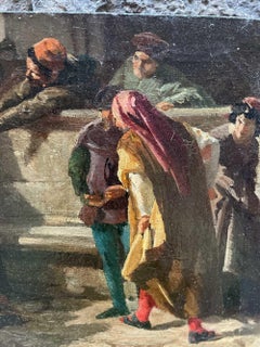 Tancredi Raffaello (1837–1916), Sketch for a Medieval Episode Inspired by Dante