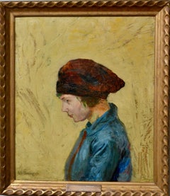 Early 20th Century Profile Portrait of a Young Woman